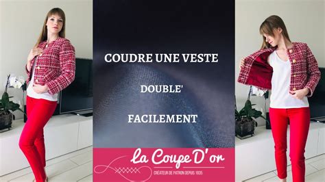 coudre une veste chanel|Coudre une veste Chanel doublée avec LA COUPE D'OR.